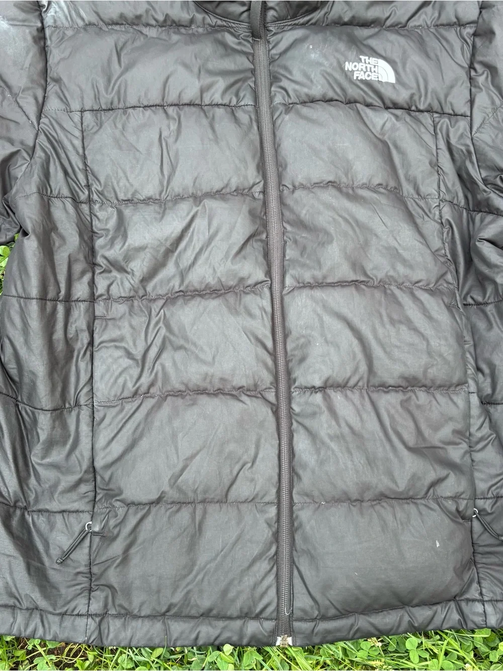The North Face Men’s Dark Gray Quilted Puffer Jacket